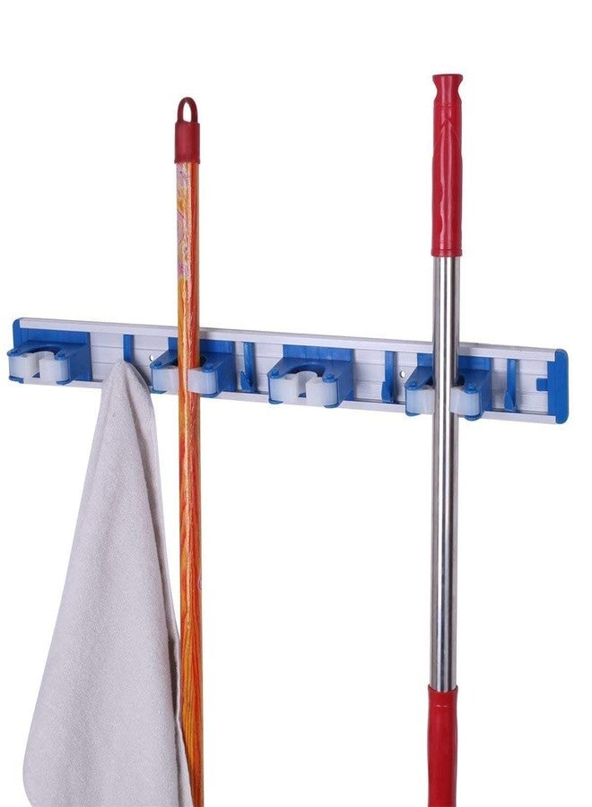 TARGET HYGIENE Aluminium Mop Holder & Broom Holder, 5 Slot Position with 6 Hock Garage Storage Holder Wall Mounted (Alumionium Mop Holder Stand) - Image 5